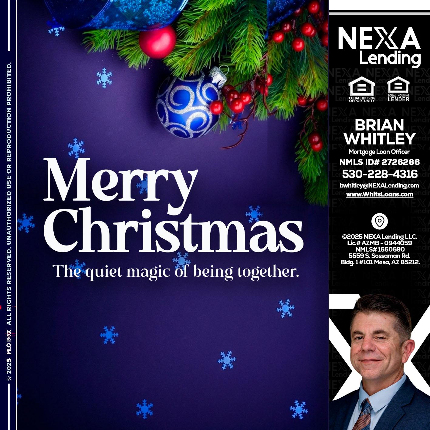 merry christmas - Brian Whitley -Mortgage Loan Officer