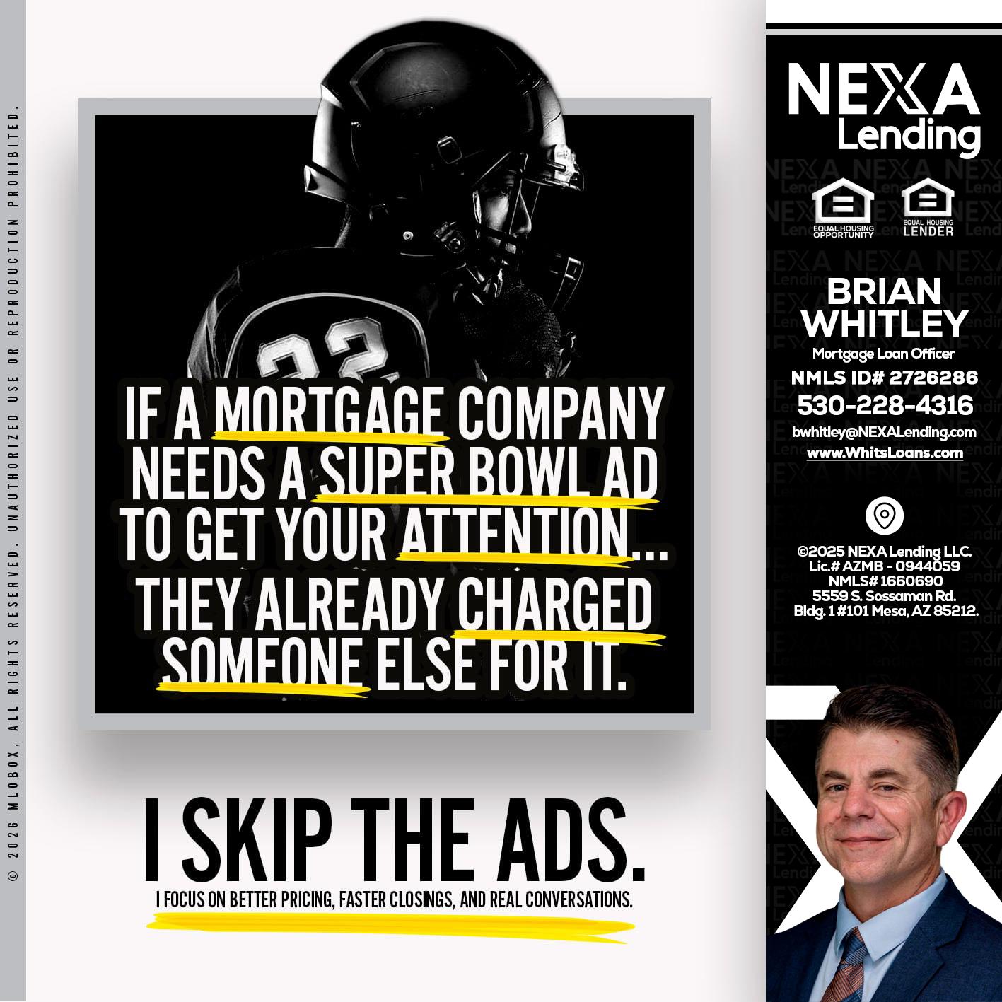 if a mortgage ad - Brian Whitley -Mortgage Loan Officer
