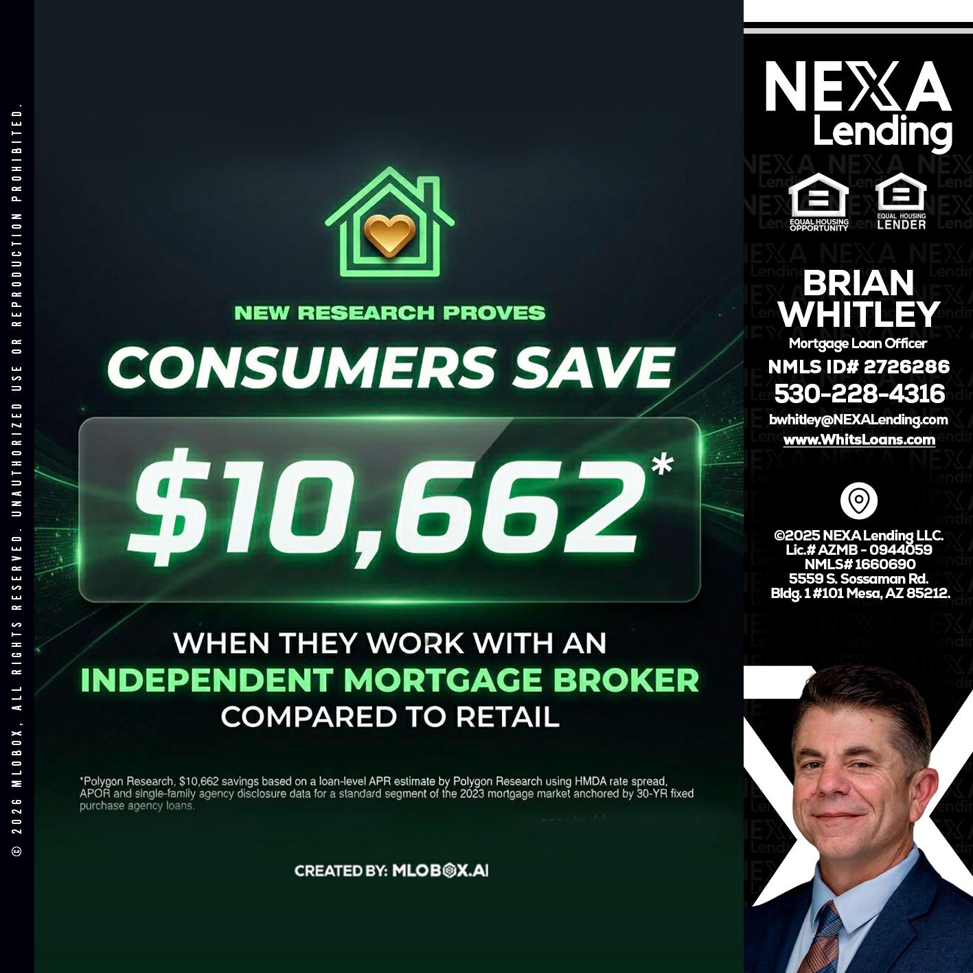 10,662 - Brian Whitley -Mortgage Loan Officer