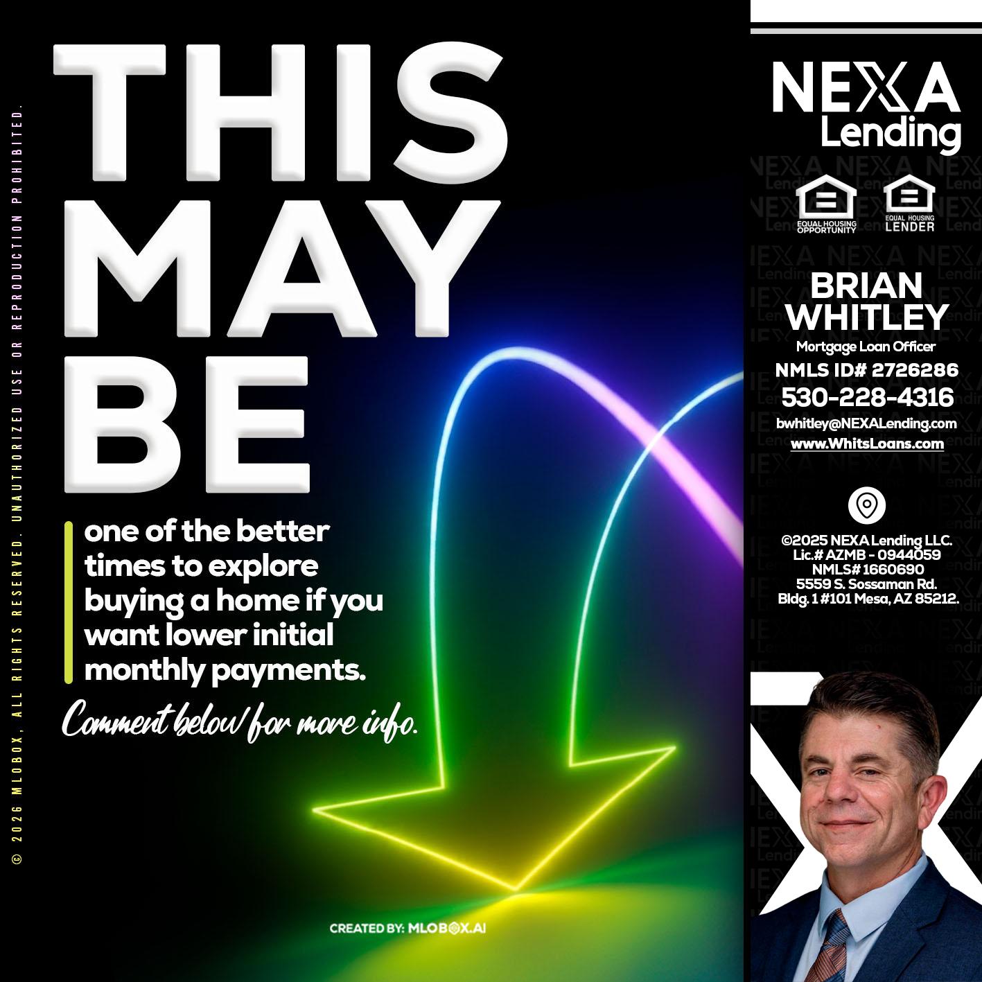 THIS MAY BE - Brian Whitley -Mortgage Loan Officer