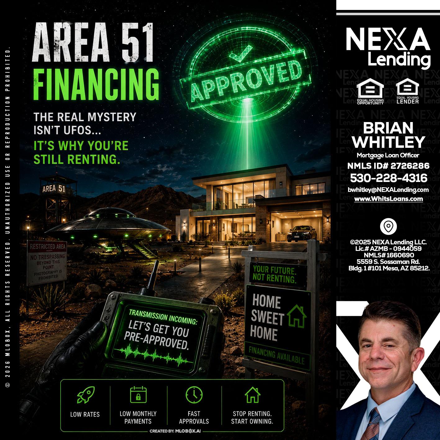 AREA 51 - Brian Whitley -Mortgage Loan Officer