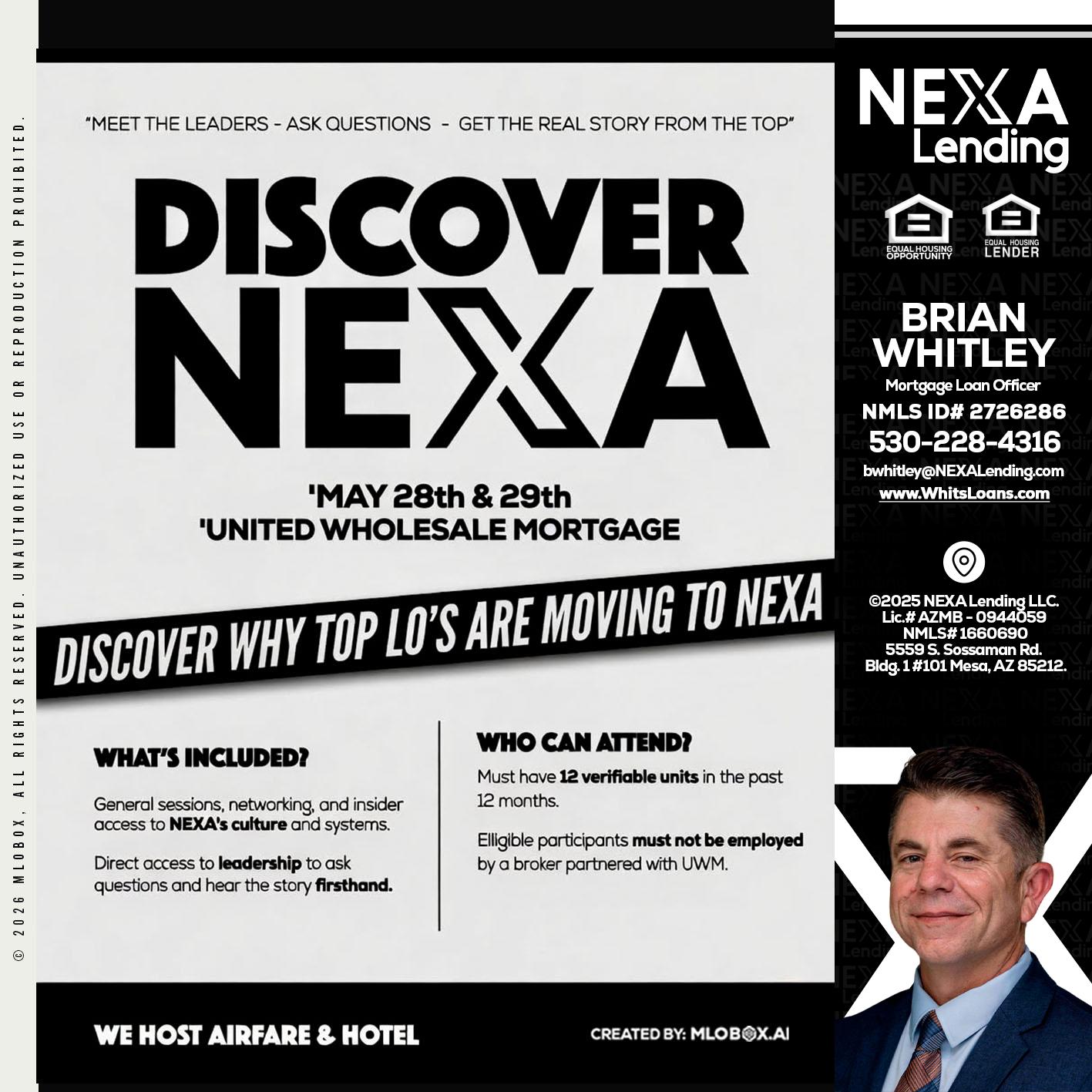 DISCOVER NEXA - Brian Whitley -Mortgage Loan Officer