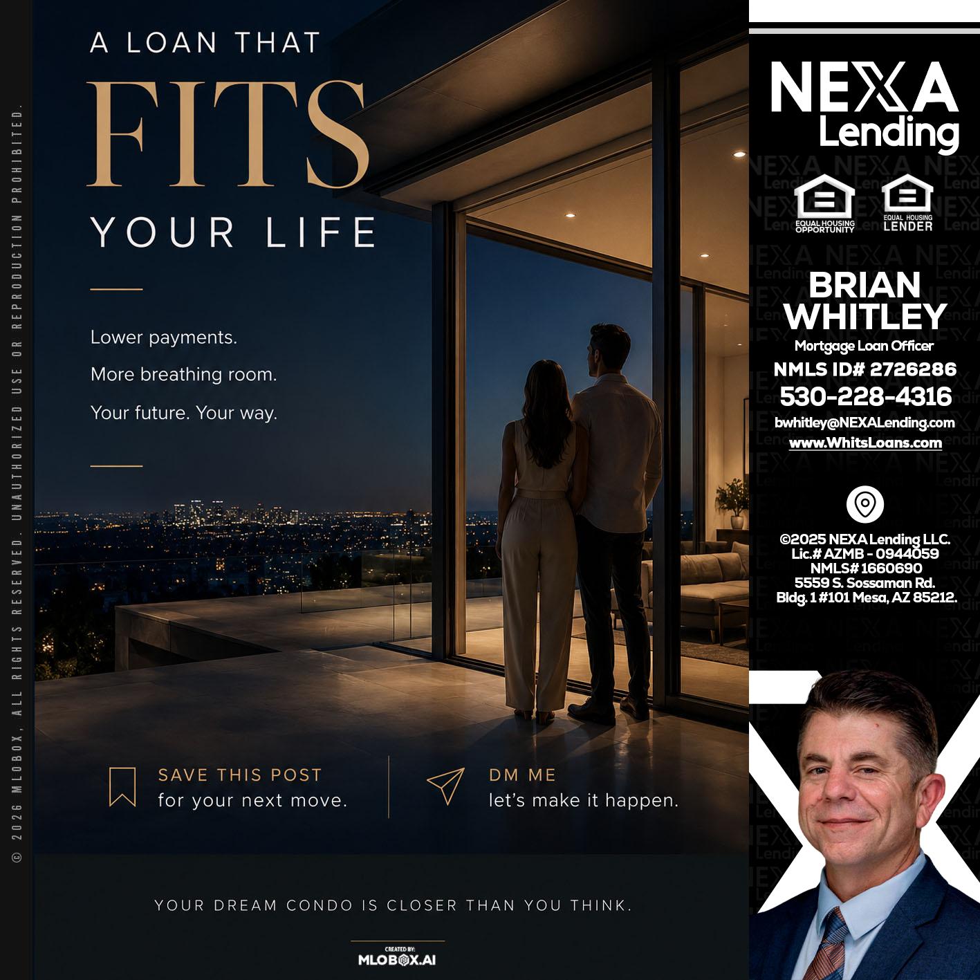 LOANS THAT FIT - Brian Whitley -Mortgage Loan Officer